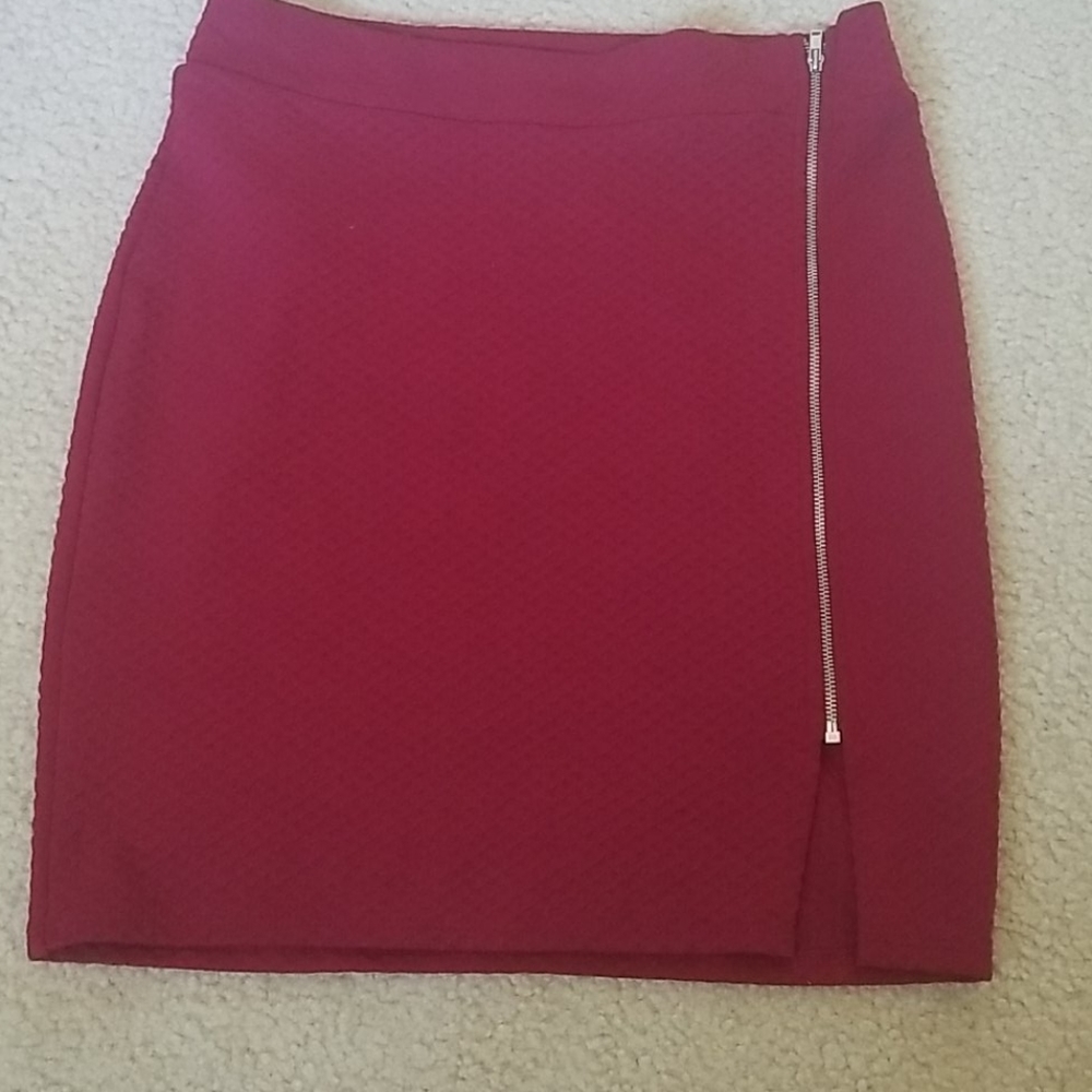 Burgundy Skirt